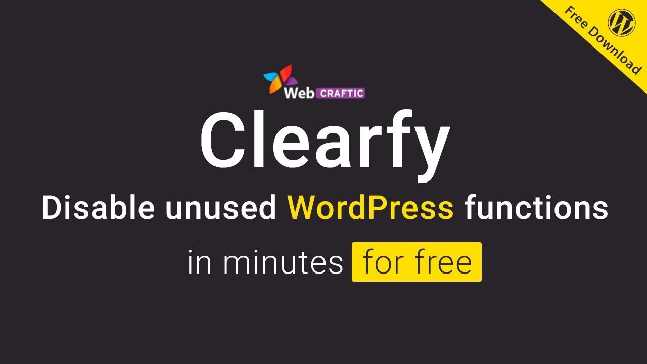 clearfy wordpress plugin