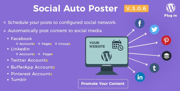 Social Auto Poster Wordpress Plugin