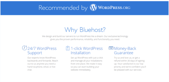 Bluehost WordPress integration