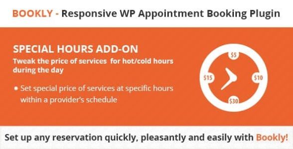 Bookly Special Hours Add-on
