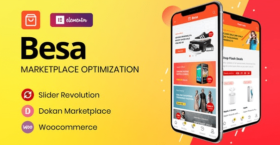 Besa Theme Elementor Marketplace WooCommerce theme