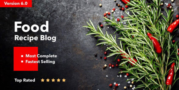 Neptune -Theme for Food Recipe Bloggers & Chefs NULLED