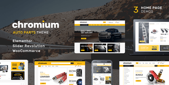 Chromium Auto Parts Shop WordPress Theme