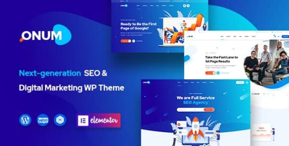 Onum theme SEO and Marketing Elementor WordPress theme