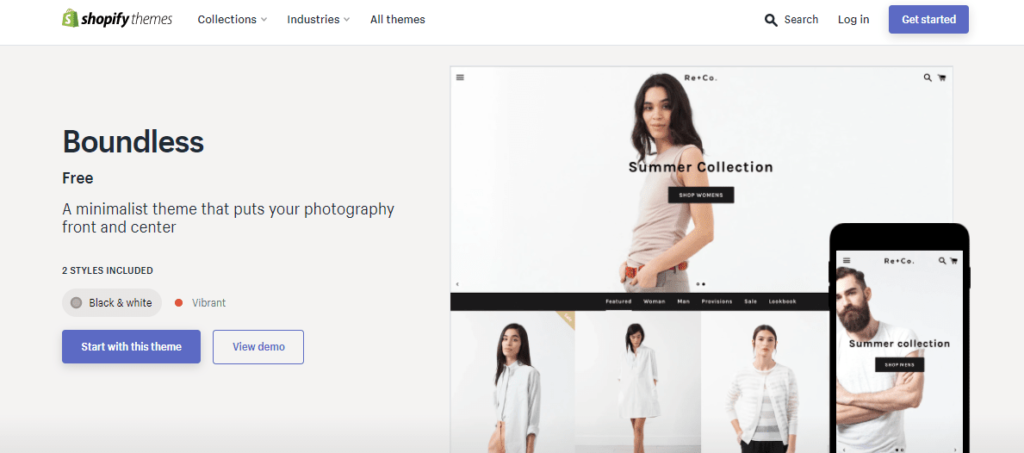 Boundless Best Free Shopify Theme