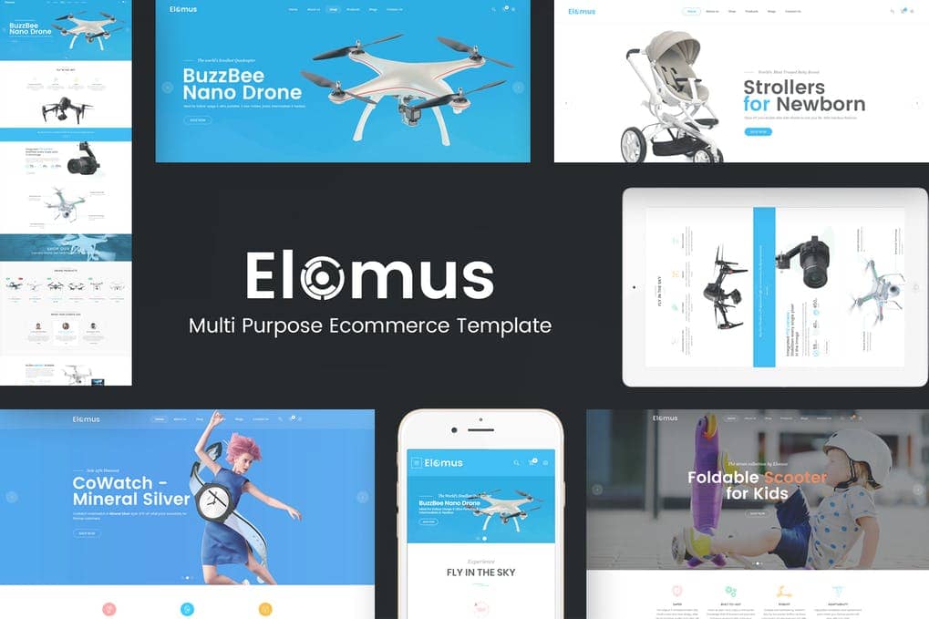 Elomus single product theme