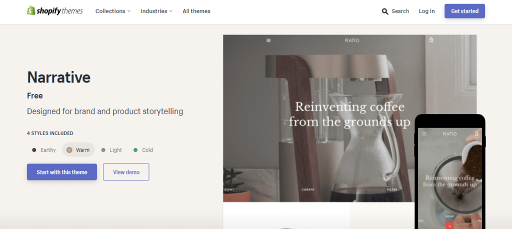 Narrative Shopify Theme