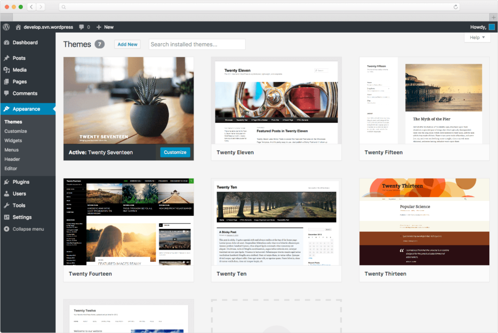 WordPress Content Management System CMS