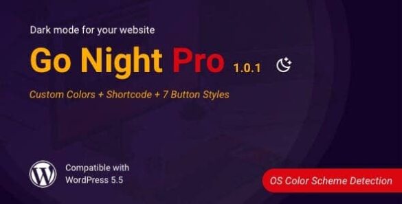 Go Night Pro Dark Mode or Night Mode WordPress Plugin